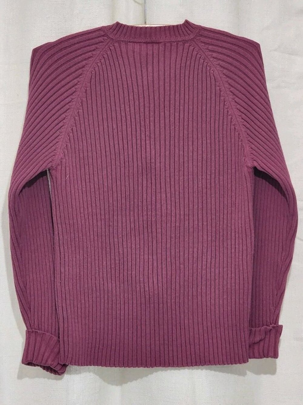 Cherokee Women's Junior's Cardigan Sweater Full Zip Ribbed Pink Size XL - Picture 2 of 10